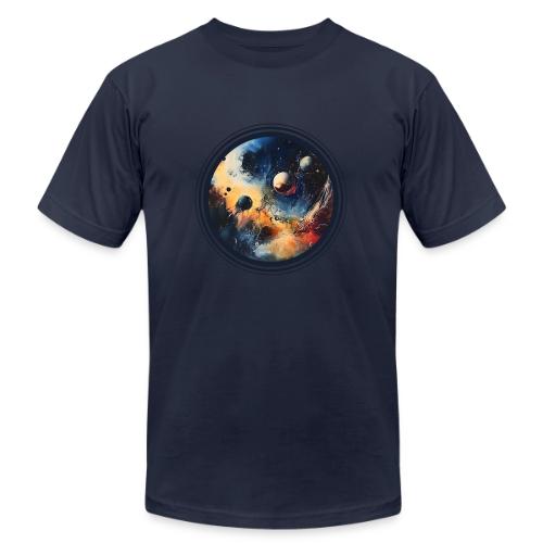 Chaotic Color Planets - Unisex Jersey T-Shirt by Bella + Canvas