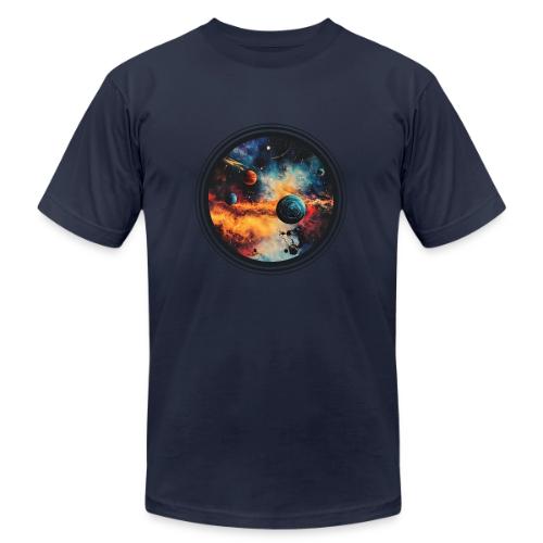 Cosmic Brush Planets - Unisex Jersey T-Shirt by Bella + Canvas