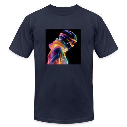 Snowboarding: Neon Gravity Ride - Unisex Jersey T-Shirt by Bella + Canvas