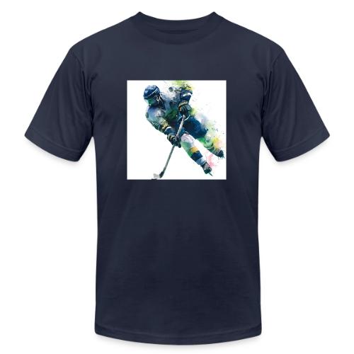 Hockey: Frozen Motion - Unisex Jersey T-Shirt by Bella + Canvas