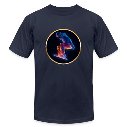 Snowboarding: Arctic Neon Leap - Unisex Jersey T-Shirt by Bella + Canvas