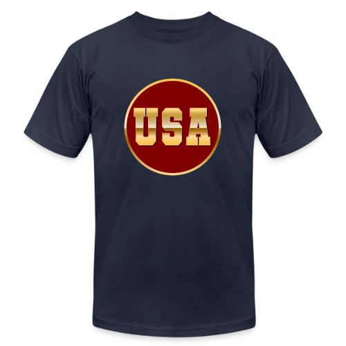 Golden USA Seal - Unisex Jersey T-Shirt by Bella + Canvas