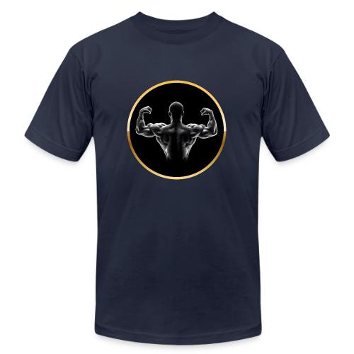 Bodybuilding: Golden Back Power - Unisex Jersey T-Shirt by Bella + Canvas
