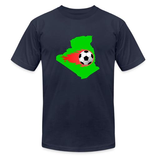 Algerian Football Fire - Unisex Jersey T-Shirt by Bella + Canvas