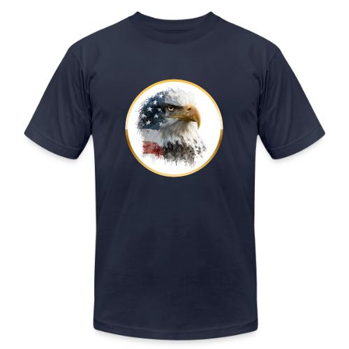 USA: Patriot Wing Emblem - Unisex Jersey T-Shirt by Bella + Canvas
