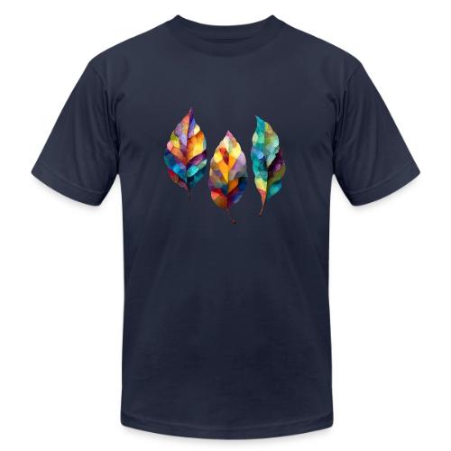 Art: Colorful Leaf Harmony - Unisex Jersey T-Shirt by Bella + Canvas