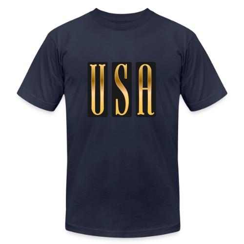 USA Gold Monolith - Unisex Jersey T-Shirt by Bella + Canvas