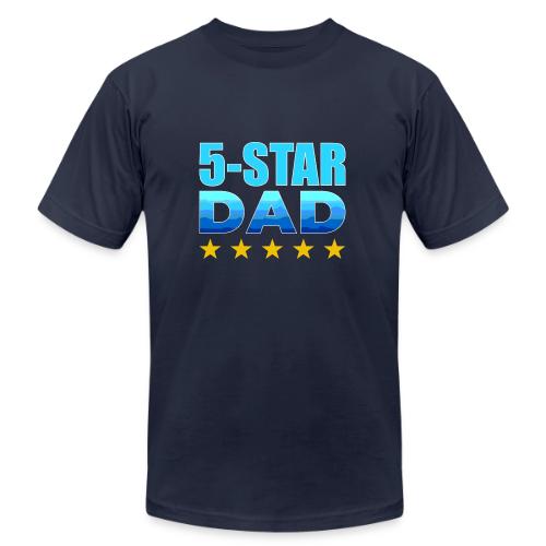 Five Stars Dad - Unisex Jersey T-Shirt by Bella + Canvas