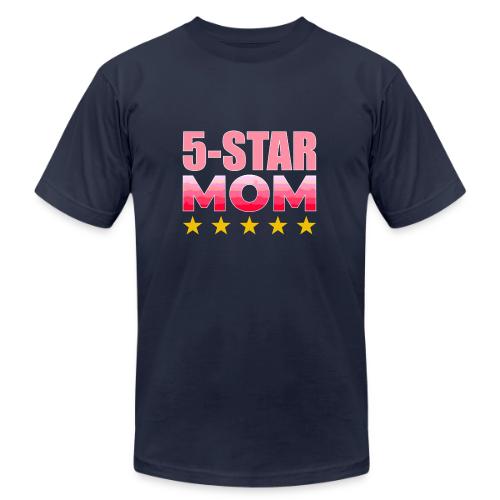 Five Stars Mom - Unisex Jersey T-Shirt by Bella + Canvas