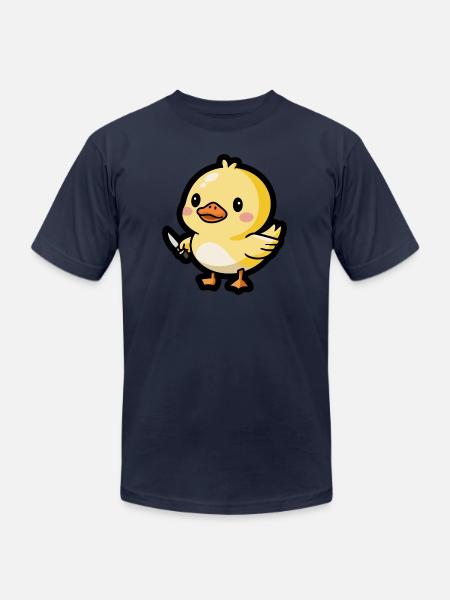 Ducky Defender - Unisex Jersey T-Shirt by Bella + Canvas - navy