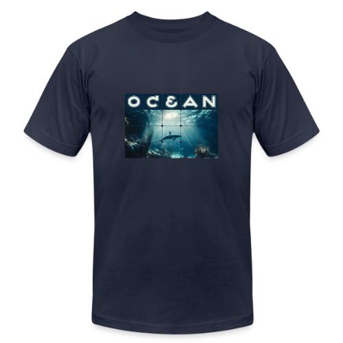 Ocean: Dolphin’s Serenity - Unisex Jersey T-Shirt by Bella + Canvas