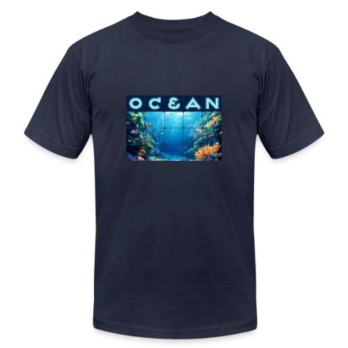 Ocean: Tropical Drift - Unisex Jersey T-Shirt by Bella + Canvas