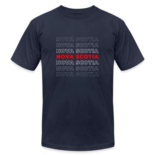 Nova Scotia Script - Unisex Jersey T-Shirt by Bella + Canvas