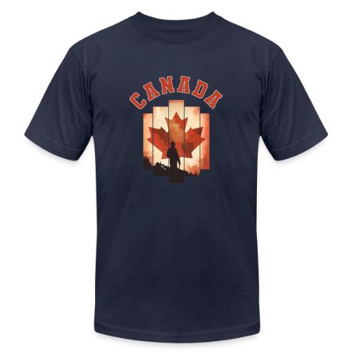 Proud Canadian Shadow - Unisex Jersey T-Shirt by Bella + Canvas