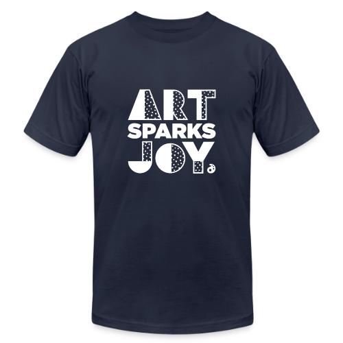 Art Sparks Joy (White) - Unisex Jersey T-Shirt by Bella + Canvas