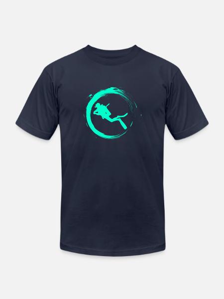 Scuba Diving - Unisex Jersey T-Shirt by Bella + Canvas - navy