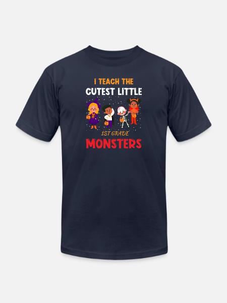 The Cutest Little Monsters - Unisex Jersey T-Shirt by Bella + Canvas - navy