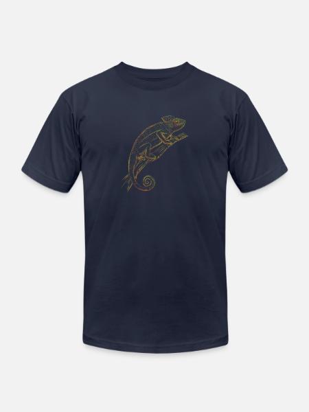 Chameleon - Unisex Jersey T-Shirt by Bella + Canvas - navy