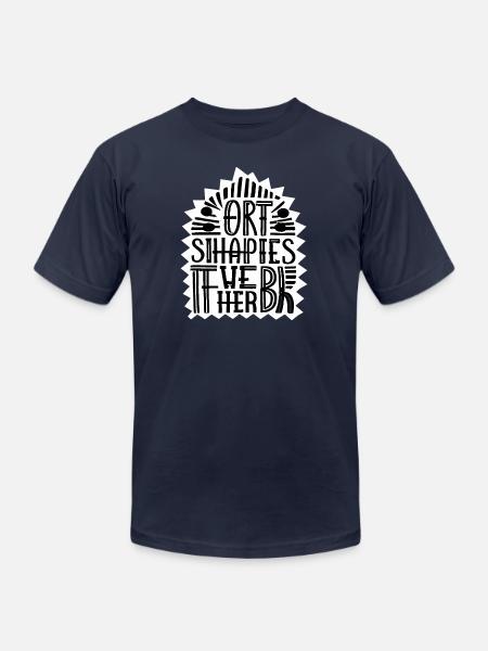 Shapes That Speak Funny - Unisex Jersey T-Shirt by Bella + Canvas - navy