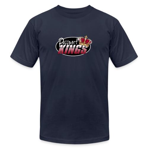 Passport Kings logo for dark shirts - Unisex Jersey T-Shirt by Bella + Canvas