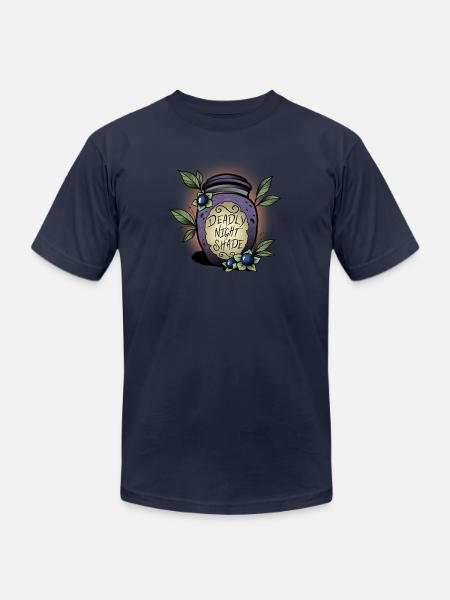 Nightshade - Unisex Jersey T-Shirt by Bella + Canvas - navy