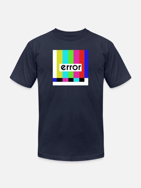 Error humor - Unisex Jersey T-Shirt by Bella + Canvas - navy