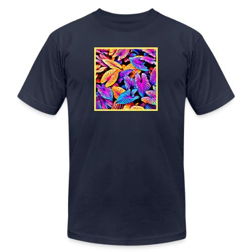 Captivating Neon Elegance Leaf Pattern - Unisex Jersey T-Shirt by Bella + Canvas