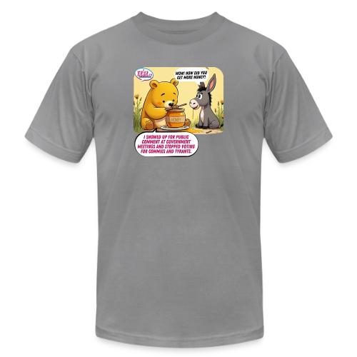 Honey Bear - Fire Tyrants - Unisex Jersey T-Shirt by Bella + Canvas