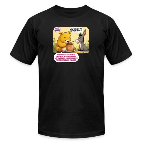 Honey Bear - Fire Tyrants - Unisex Jersey T-Shirt by Bella + Canvas