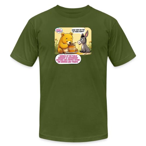 Honey Bear - Fire Tyrants - Unisex Jersey T-Shirt by Bella + Canvas