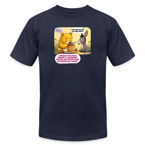 Honey Bear - Fire Tyrants - Unisex Jersey T-Shirt by Bella + Canvas