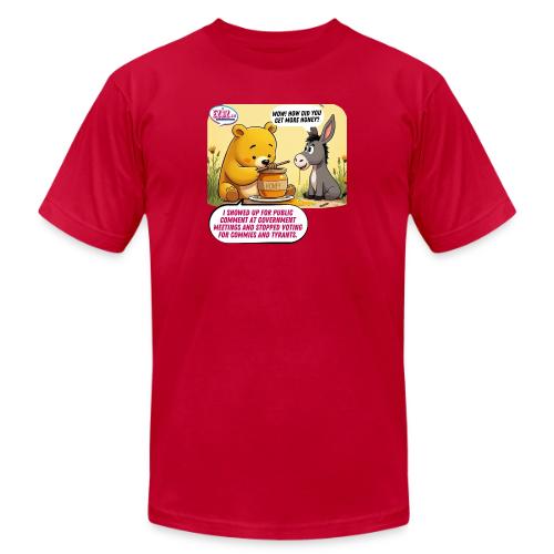 Honey Bear - Fire Tyrants - Unisex Jersey T-Shirt by Bella + Canvas