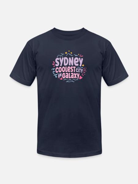 Sydney Coolest Galaxy - Unisex Jersey T-Shirt by Bella + Canvas - navy