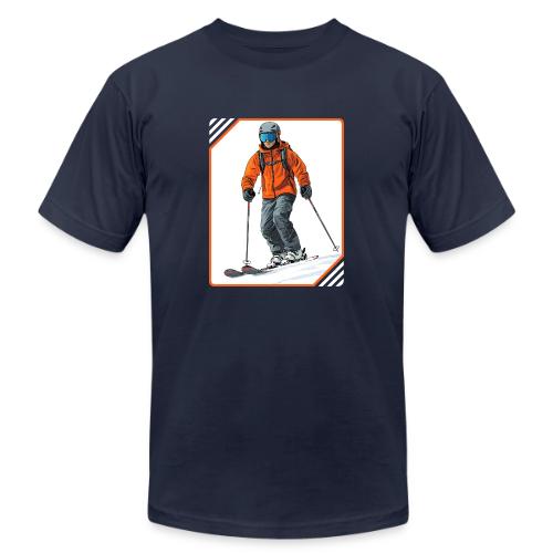 Skiing Thrill Ride - Unisex Jersey T-Shirt by Bella + Canvas
