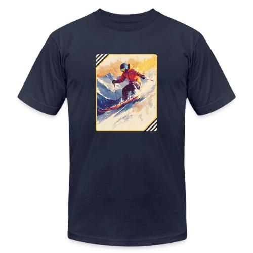 Skiing Through Snow Dreams - Unisex Jersey T-Shirt by Bella + Canvas