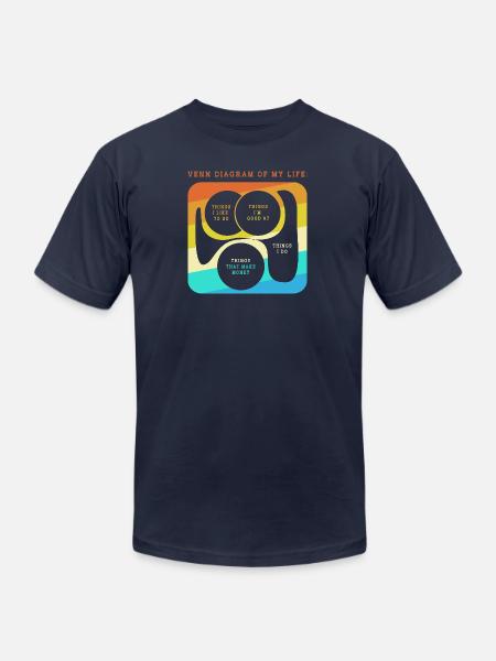 Internet Humor Money Meme - Unisex Jersey T-Shirt by Bella + Canvas - navy