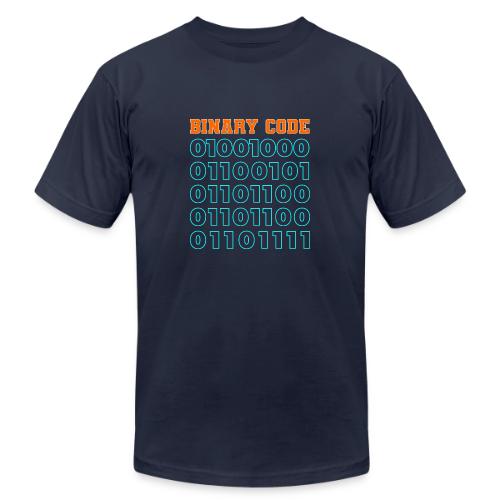Say Hello in Binary code - Unisex Jersey T-Shirt by Bella + Canvas