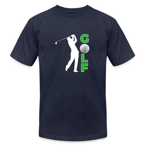 Golf: Classic Golf Motion - Unisex Jersey T-Shirt by Bella + Canvas