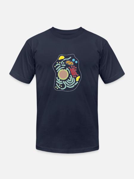 Eukaryotic Cell - Unisex Jersey T-Shirt by Bella + Canvas - navy