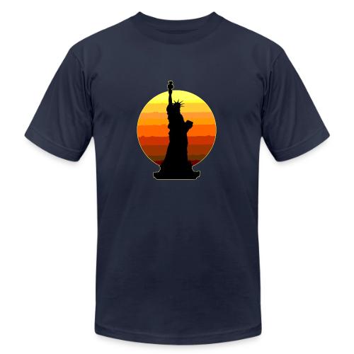 USA: Golden Horizon Liberty - Unisex Jersey T-Shirt by Bella + Canvas