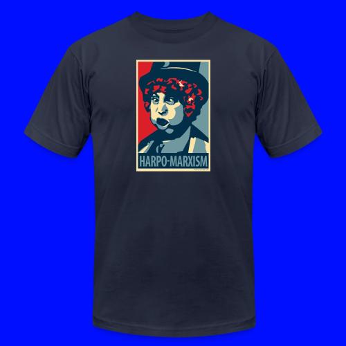 Harpo Marxism: parody of Obama poster - Unisex Jersey T-Shirt by Bella + Canvas