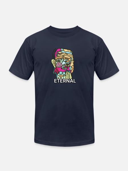 ETERNAL SIDE - Unisex Jersey T-Shirt by Bella + Canvas - navy