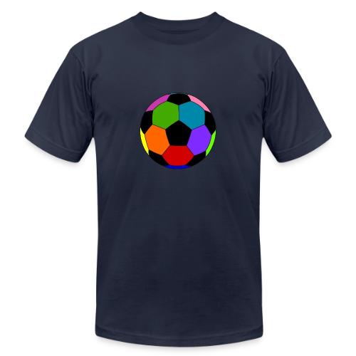 Multi-colored soccer ball - Unisex Jersey T-Shirt by Bella + Canvas