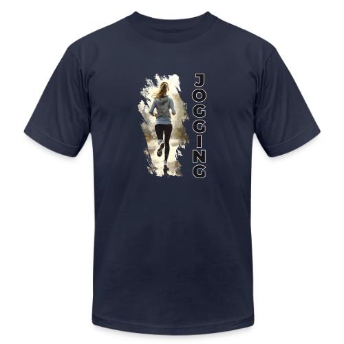Jogging: Run into Motion - Unisex Jersey T-Shirt by Bella + Canvas