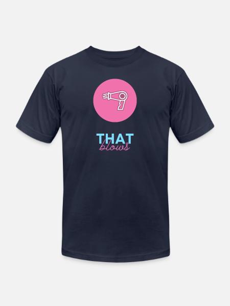 That Blows - Unisex Jersey T-Shirt by Bella + Canvas - navy