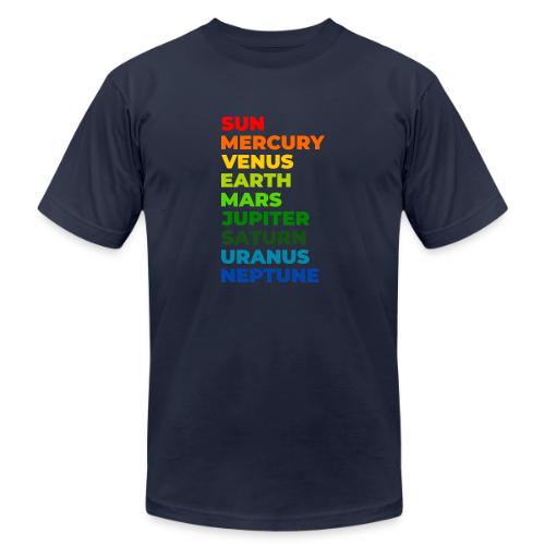 Color the solar system - Unisex Jersey T-Shirt by Bella + Canvas