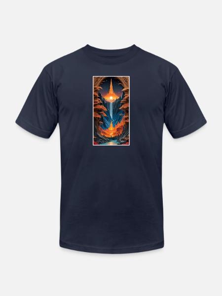 Fantastic Journey - Unisex Jersey T-Shirt by Bella + Canvas - navy