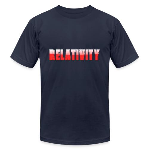 Relativity Science Typography Design - Unisex Jersey T-Shirt by Bella + Canvas