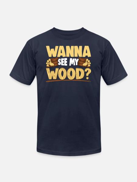 Funny Woodworking Carpenter Meme Gift - Unisex Jersey T-Shirt by Bella + Canvas - navy