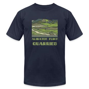 Alibates Flint Quarries Shirt Nature Souvenir Retr - Unisex Jersey T-Shirt by Bella + Canvas - navy - Front - Jose (178cm)